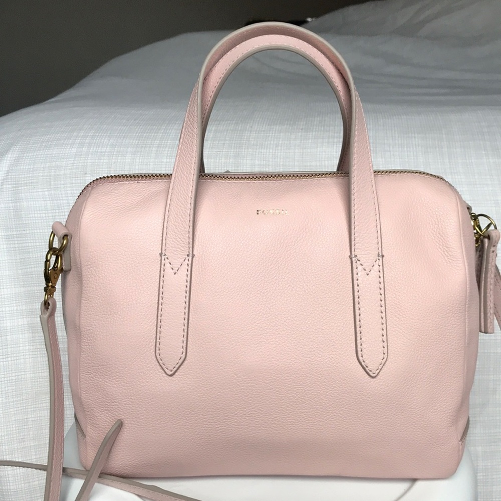 Fossil Sydney Satchel Dusty Rose Leather